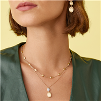 Halskette Marco Bicego Dame Siviglia in Gold Diamante 0.10 Ct CB1690-B - CB1690-B